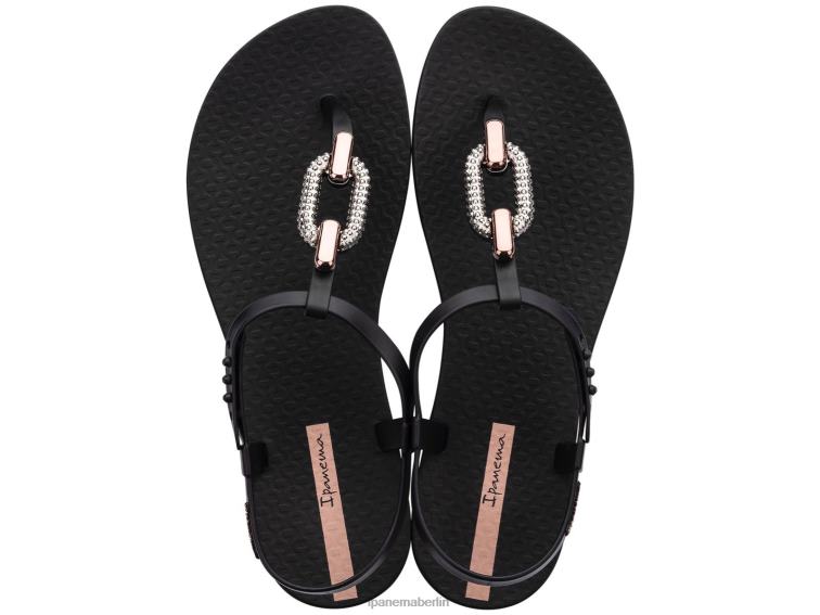 Ipanema Glitzer-Sandale L42ZD53 Schuhwerk schwarze Rose Frauen