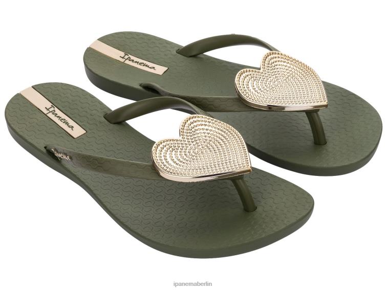 Ipanema Maxi-Herz L42ZD207 Schuhwerk Gold-Khaki-Punkt Frauen