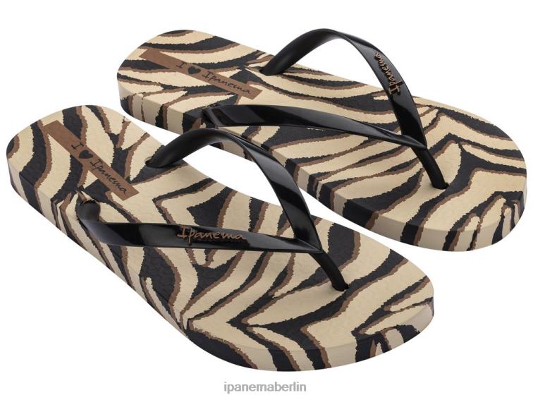 Ipanema Tier-Camouflage-Druck L42ZD169 Schuhwerk Schwarz Frauen