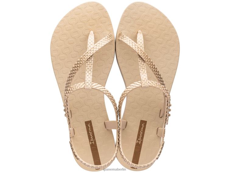 Ipanema Wunsch-Sandalentiefe L42ZD51 Schuhwerk weiche goldene Schlange Frauen