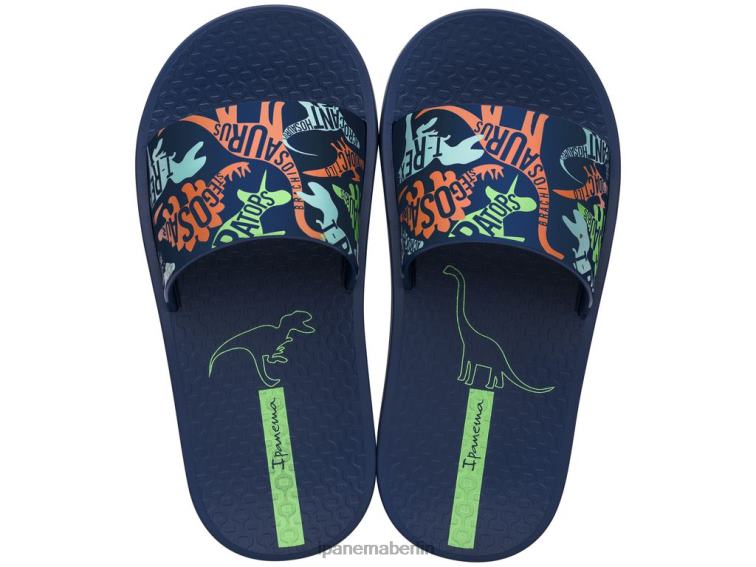 Ipanema k urbane Rutsche L42ZD390 Schuhwerk Marine-Dinosaurier Kinder